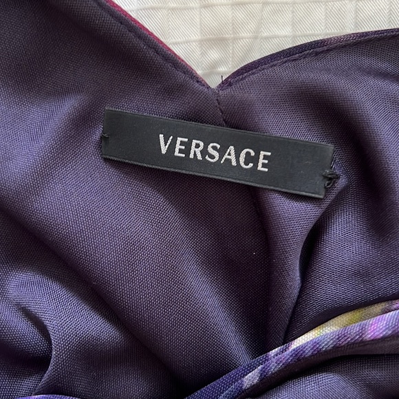 VERSACE Purple Sheath Dress, Size 42 (small) - Picture 5 of 8